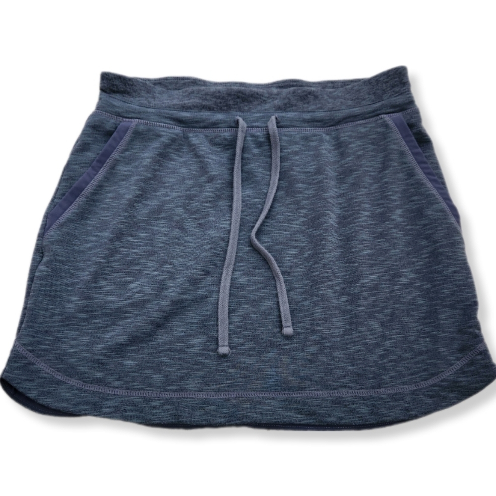 Athleta Teckie Terry Mini Skirt In Space Grey Size Small Su081 View 2